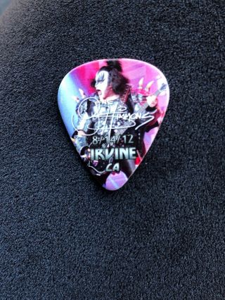 KISS Tour Guitar Pick LIVE Icon GENE Simmons Rock Band 8/10/12 Phoenix Arizona 4