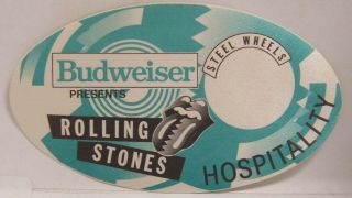 The Rolling Stones - Steel Wheels Cloth Tour Backstage Pass
