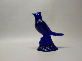 Mosser Art Glass cardinal bird figurine 5 1/4 