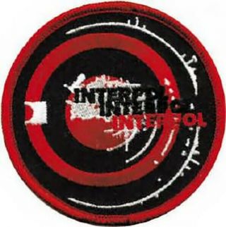 Interpol Iron - On Patch Circle Logo