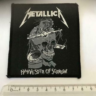 Metallica " Harvester Of Sorrow " Sew On Patch From 1990s - £0.  99 Post Worldwide