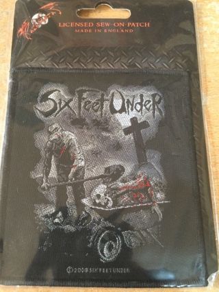 Official Licensed - Six Feet Under - Dead Meat Sew - On Patch Death Metal