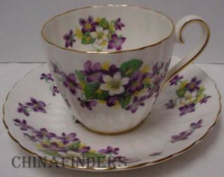 Royal Tuscan China Woodland Violet Pattern Cup & Saucer