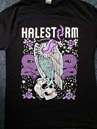 Halestorm 2018 Uk Tour Shirt.  Size Medium.