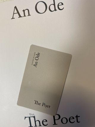 [SEVENTEEN] An Ode 독 : Fear Official Photocard / The Poet Ver.  A - Woozi (미소) 2