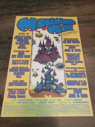 The Residents At Maritime Hall April ‘99 Show Poster - -