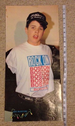 Joe Mcintyre Kids On The Block 3 Page Poster Pinup 11x23 Donnie Wahlberg