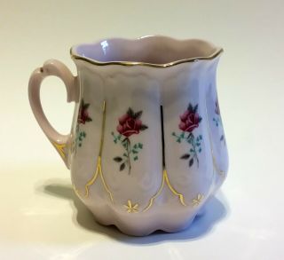 H&c Tea/coffee Cup Pink / Rose Porcelain Famous Czechoslovakian
