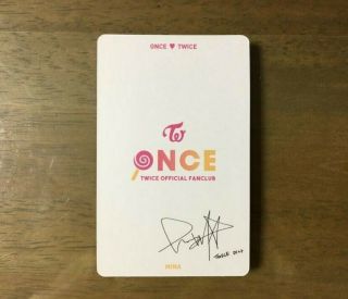 TWICE 1st ONCE Official Photo Card Fanclub Goods - MINA Limited Edition 1pcs 2