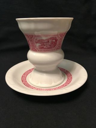 Red Transfer Heinrich Germany Irish Coffee Cup Saucer Set Latte