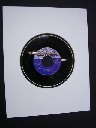 Picture Mat For 45 Record White With Black 11x14 For 7 " Circle