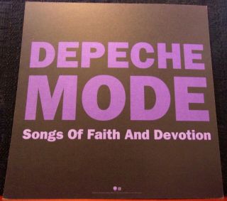 DEPECHE MODE - SONGS OF FAITH AND DEVOTION POSTER FLAT - 12x12 - 2 SIDED PROMO 2