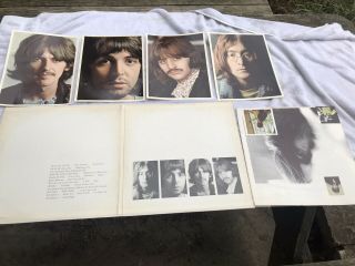 Vintage The White Album By The Beatles W Poster And Portraits
