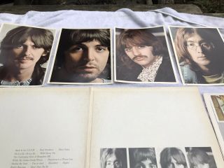 Vintage The White Album By The Beatles W Poster And Portraits 4