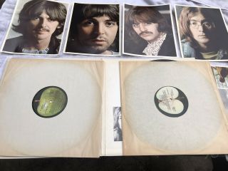 Vintage The White Album By The Beatles W Poster And Portraits 5
