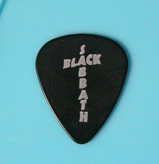 Black Sabbath // Toni Iommi Vip Issued Tour Guitar Pick // Black/silver Ozzy