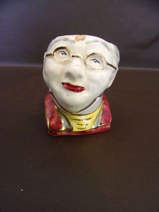 Vintage Ceramic Head Vase Made In England  (10a090)