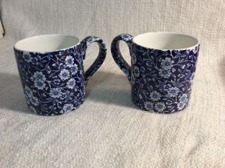 Blue Calico Burleigh Coffee Mugs