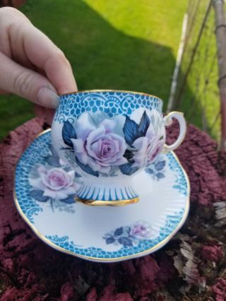Spectacular Rosina tea cup and saucer Rosina Teacup and Saucer Cabbage Rose 2