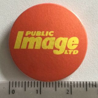 Vintage Punk P.  I.  L.  Public Image Limited 25mm Pin Badge Johnny Rotten