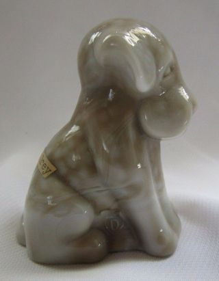Degenhart Glass Dog Pooch Pooche (dapple Gray) D In Heart