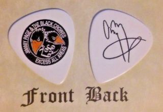 Black Crowes & Jimmy Page Band Signature Logo Guitar Pick (q) (led Zeppelin)