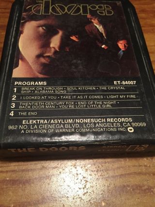 The Doors/ Elecktra Records 8 Track Tape 5