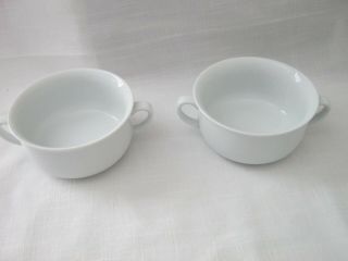 Set Of 2 Williams - Sonoma White Double Handle Soup Bowls