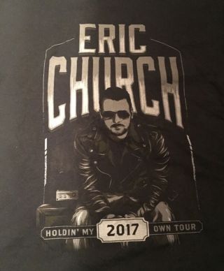 Eric Church Holdin My Own 2017 Tour Shirt Large Concert Double Sided Country 4