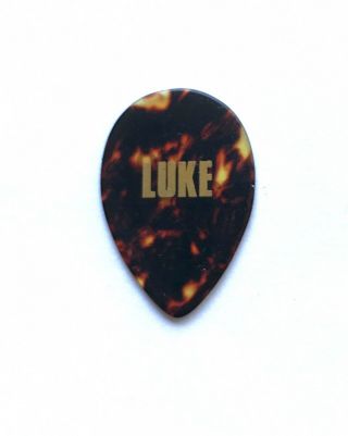 TOTO Steve Lukather 2012 Authentic Tour LUKE teardrop tortoise Shell guitar pick 2