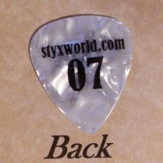 STYX - TOMMY SHAW band signature logo guitar pick - (w1) 3