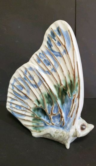Vintage Andersen Design Studio Maine Art Pottery Butterfly Moth Figurine Signed
