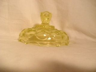 Vintage Lg Wright Vaseline Moon & Star Candy Dish Cover