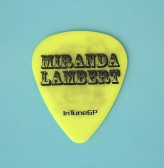 Miranda Lambert // Tour Guitar Pick / Hide Your Crazy & Start Acting Like A Lady