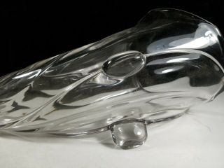 Vintage Clear Glass Cornucopia Horn of Plenty Footed Table Centerpiece 13 Inches 4