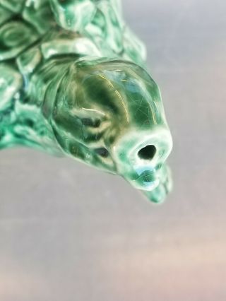 Vtg McCoy Turtle Art Pottery Figure Vase Watering Can Sprinkler Planter w Handle 5