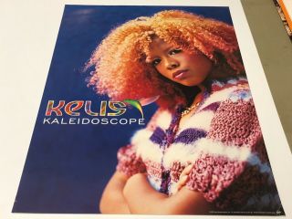 Kelis Kaleidoscope 1998 Promo Only Poster Virgin Records