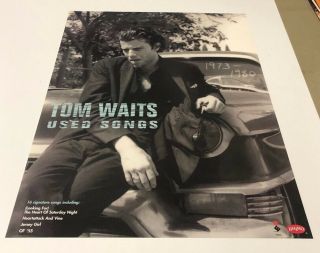 Tom Waits " Songs " Elektra Records Promo Only Poster 24x18