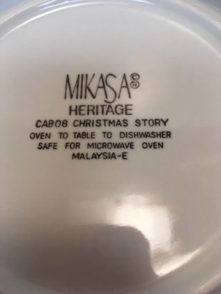Set of 2 Cereal Soup Bowls - MIKASA Heritage Cab 08 CHRISTMAS STORY 5