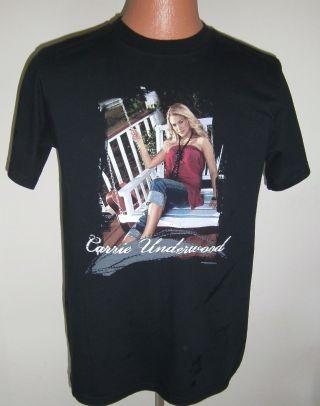 Carrie Underwood - Official Concert Tour T Shirt - 2006 - Her First Tour - Medium - Black