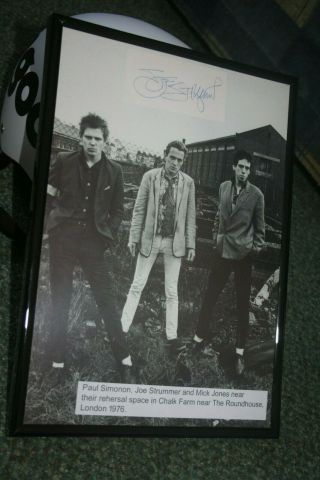 The Clash Joe Strummer Mick Jones Paul Simonon Framed Punk Rock