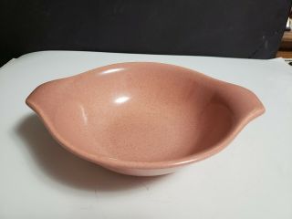 Steubenville Russel Wright Coral Pink American Modern Handled Baker Serving Bowl