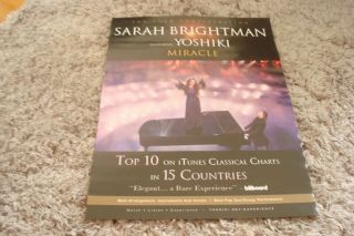 Yoshiki & Sarah Brightman 2019 Grammy Award Ad On Top Of Piano For Best Pop Duo