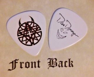 Disturbed - Dan Donegan Band Signature Logo Guitar Pick - (q)