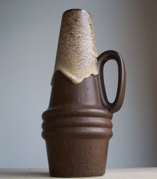 Vintage 1960s - 1970s Scheurich Keramik W.  German Pottery Fat Lava Jug Vase 400 - 22