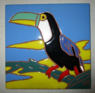 Catalina Picture Tile The Toucan (parrot) 6 " Single Tile Below Price