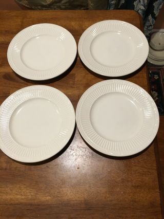 Set Of 4 Mikasa Italian Countryside White Salad Plates Ec