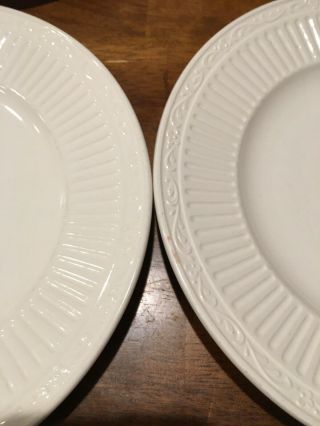 Set Of 4 Mikasa Italian Countryside White Salad Plates EC 6