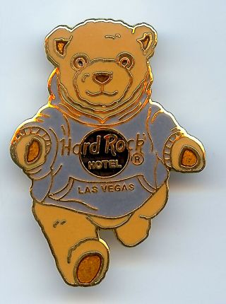 Hard Rock Pin 4710 Sweatshirt Bear Sweatshirt Teddy Bear Las Vegas 1999