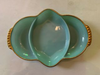 Vintage Fire King Delphite Blue Divided Relish Tray